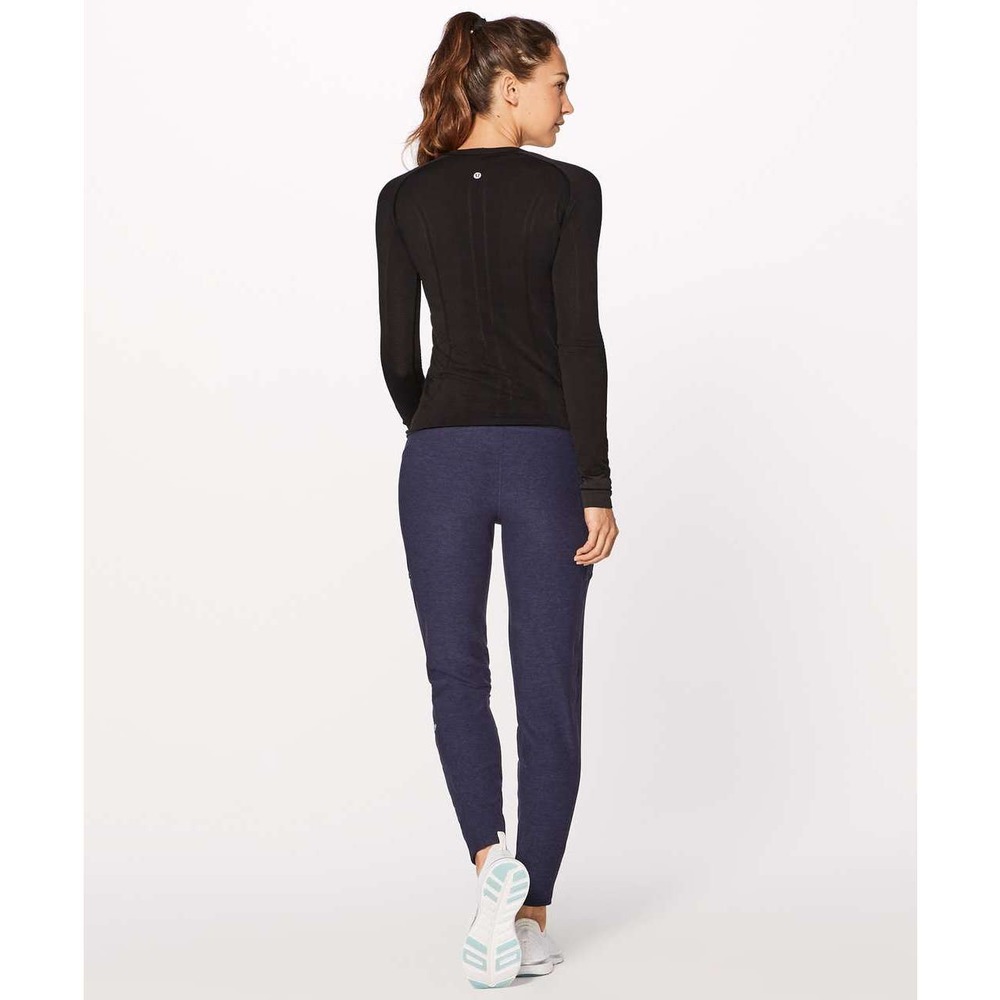 Lululemon High-Rise Run On Jogger Pants Women's Sze 2 Heathered Hero Blue Rulu - Picture 2 of 11